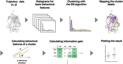 STEFTR: A Hybrid Versatile Method for State Estimation and Feature Extraction From the Trajectory of Animal Behavior